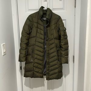 Olive green Eddie Bauer long parka